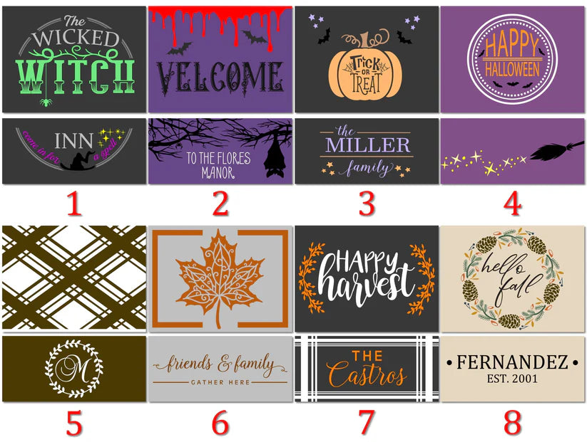 5 - Plaid Design With Wreath Monogram