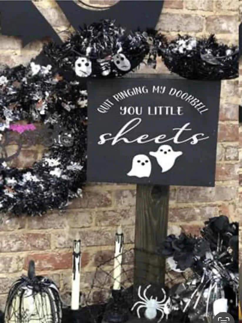 Boo Sheet Candy Stand