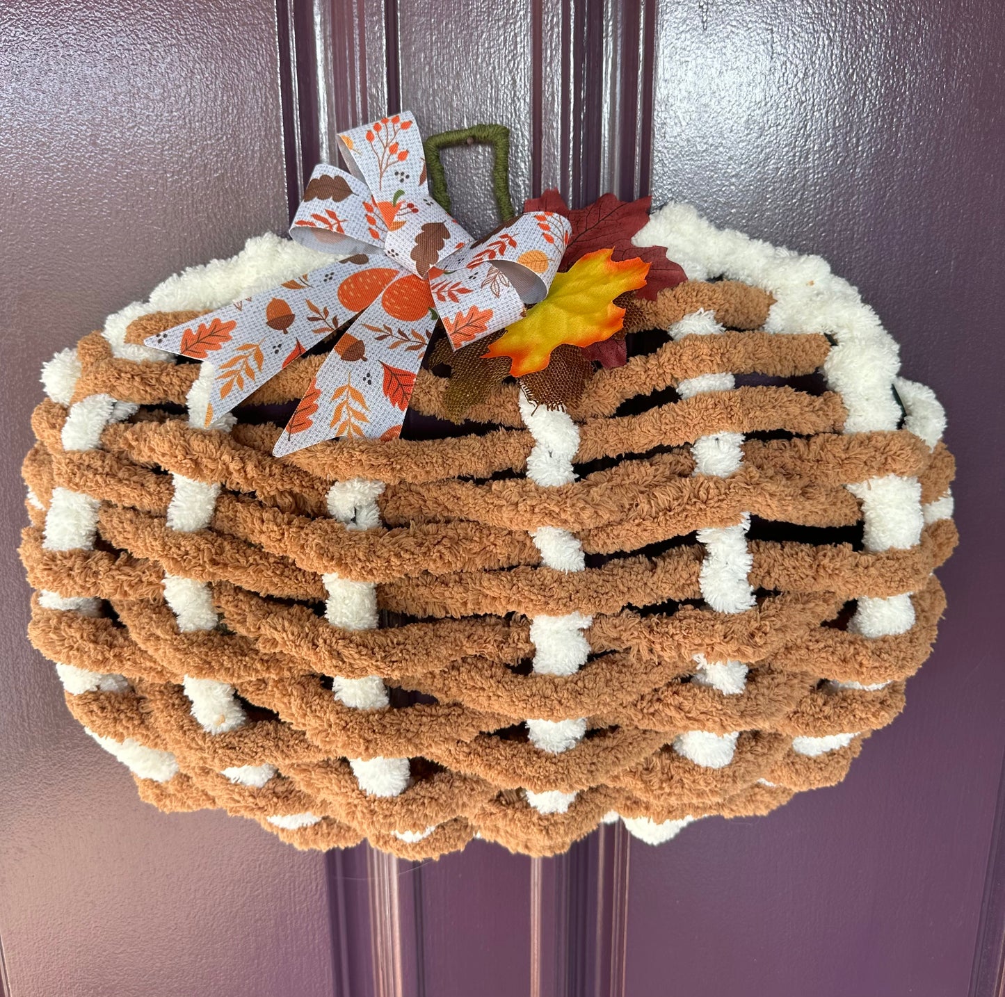 Chunky Woven Fall Pumpkin