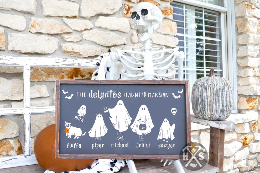 Ghost Family Portrait Custom Names