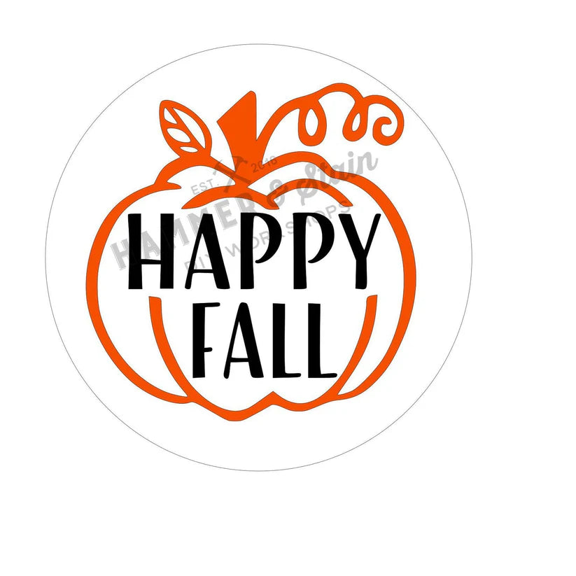 Happy Fall Pumpkin