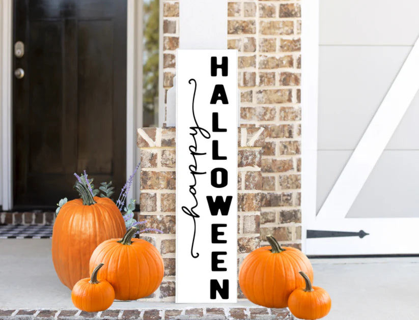 Happy Halloween 12"x48" Plank
