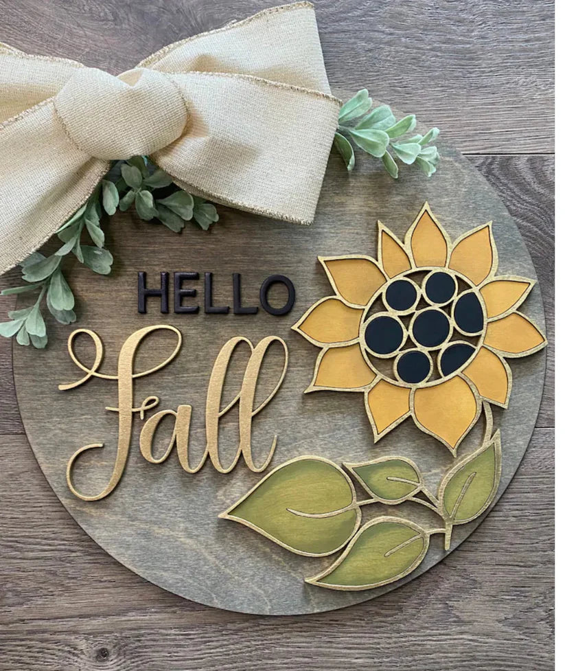 Hello Fall 16" Round