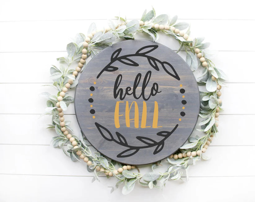 Hello Fall Open Wreath