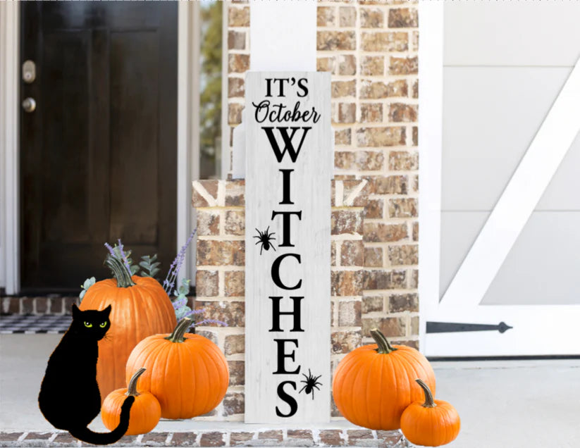 Its October Witches 12"x48" Plank