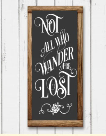 Not all Who Wander