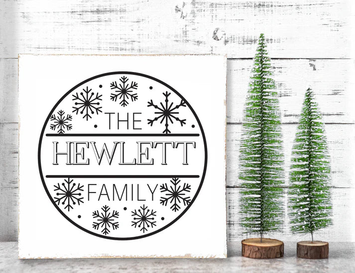 Snowflakes Custom Personalized Name
