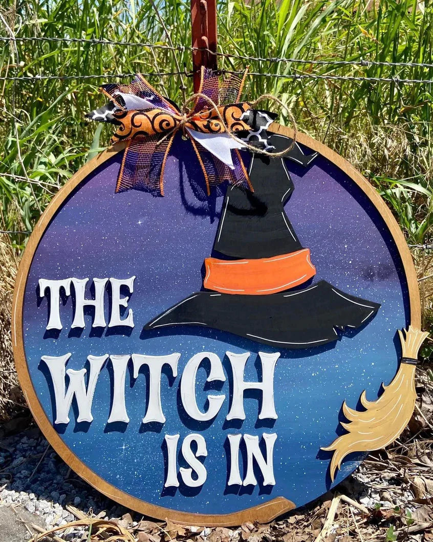 The Witch Is In Hat and Broom