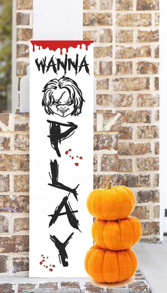 Wanna Play Chucky 12"x48" Plank