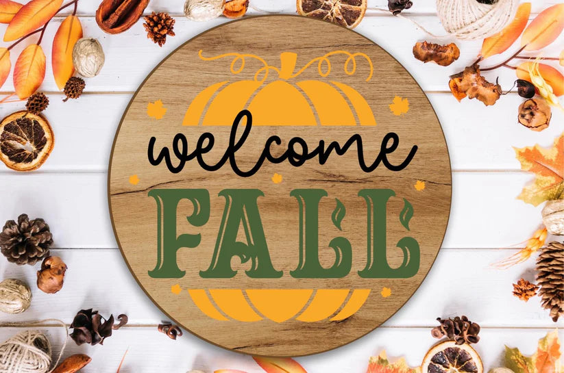 Welcome Fall (Split Pumpkin)