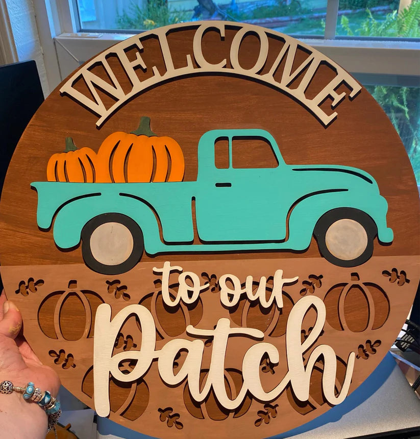 Welcome To Our Patch Truck 16" Round