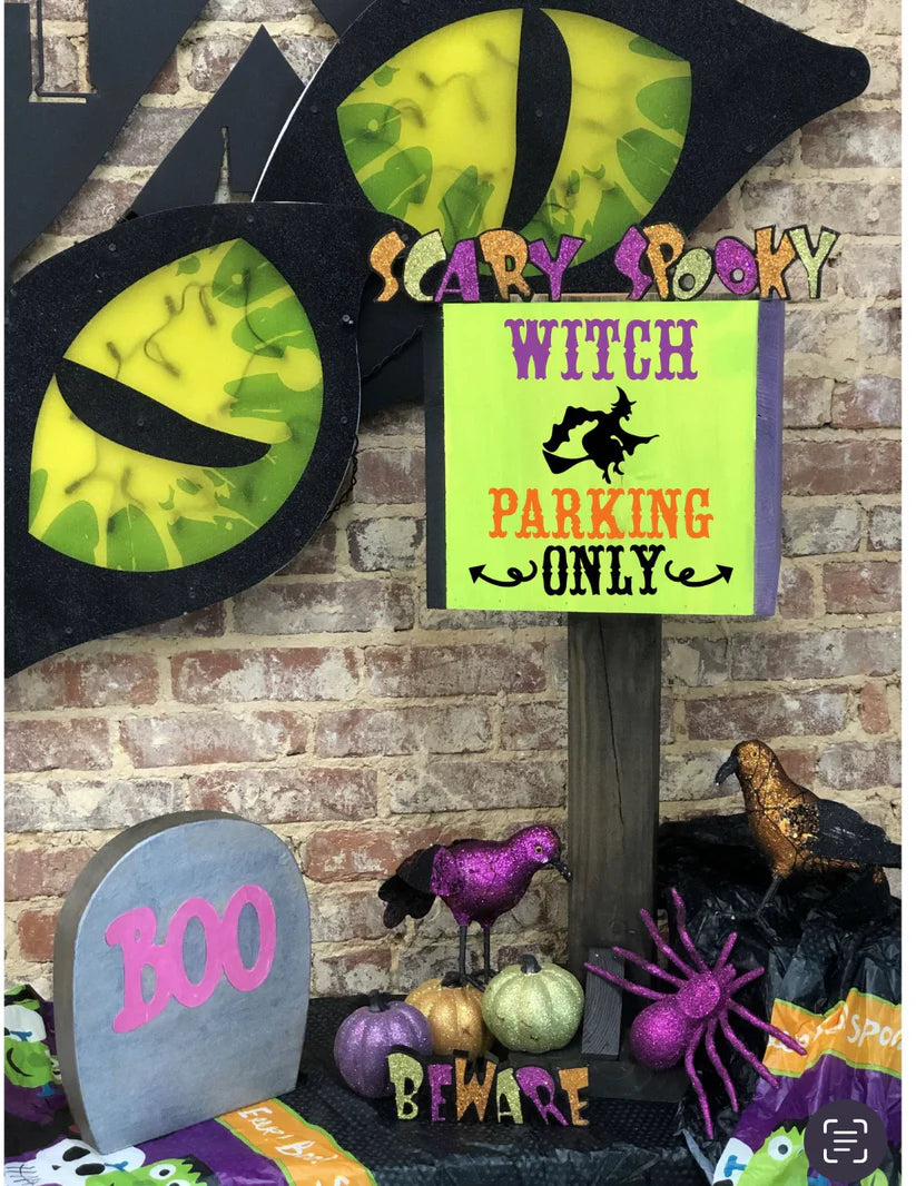 Witch Parking Only Candy Stand