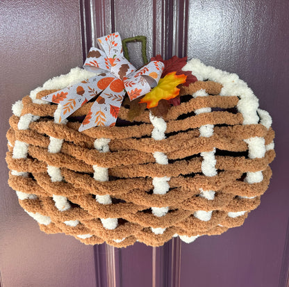 Chunky Woven Fall Pumpkin