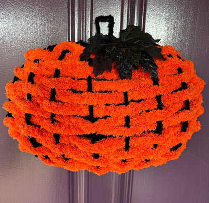 Chunky Woven Halloween Pumpkin