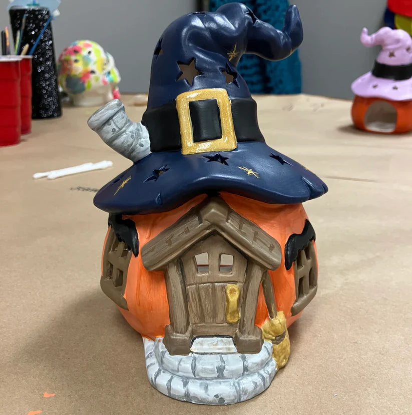 Witches Lair Lantern Pumpkin House